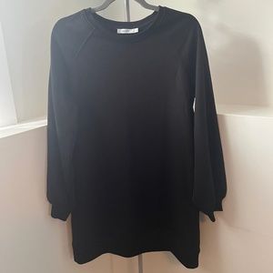 Ricki's -  Black Sweatshirt Dress w balloon detail at wrists